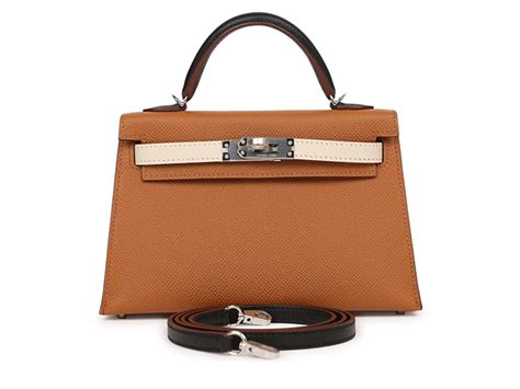 Túi Hermès Kelly Sellier 20 Tri color Gold Black and Nata Epsom