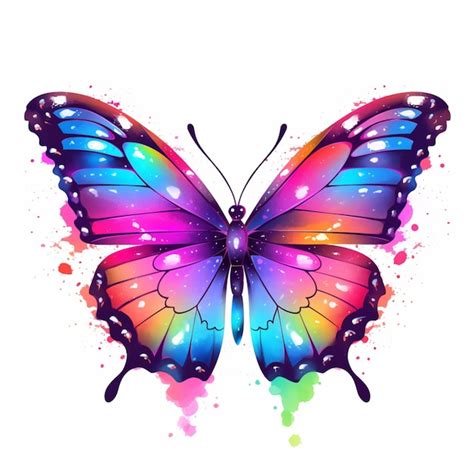 Premium Ai Image Brightly Colored Butterfly With Spots And Spots On