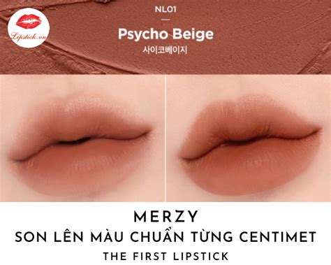 Review Son Merzy NL Psycho Beige Màu Nâu Beige Pha Cam Hot Nhất