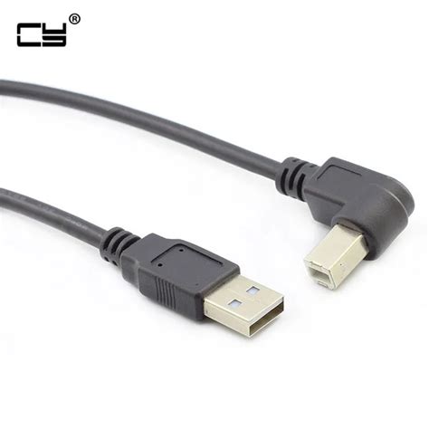 30cm 50cm 1m 15m 3m 90 Degree Right Angle Usb 20 Printer Cable Type A Male To Type B Male Foil