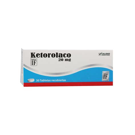 KETOROLACO 20 mg IF – Ibero Fármacos