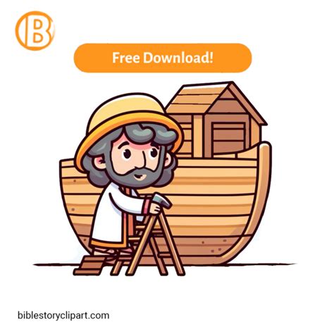 Noah Builds the Ark - Bible Story Clipart