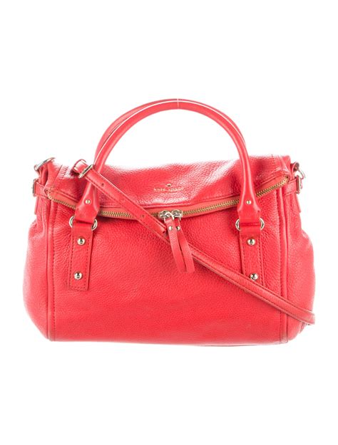 Kate Spade New York Textured Leather Crossbody Bag Red Crossbody Bags Handbags Wka286704