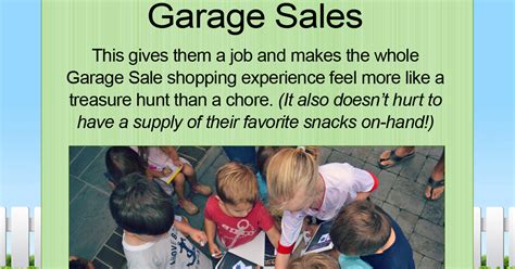 GARAGE SALE TIP: Turn Garage Saling into a Treasure Hunt for Kids