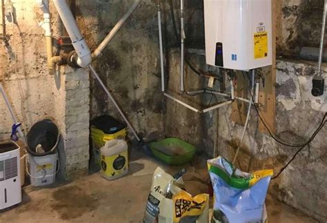 Basement Systems Of Indiana Before After Photo Set Wet Basement In