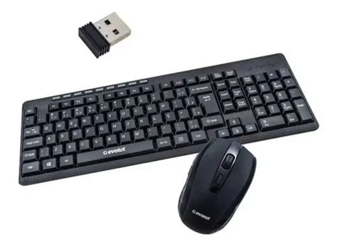 Combo Teclado E Mouse Office Sem Fio Evolut Eo502 MercadoLivre