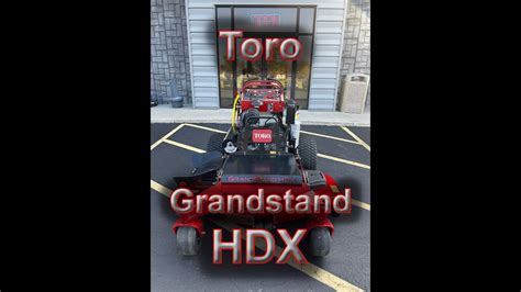 Toro Grandstand Hdx Youtube