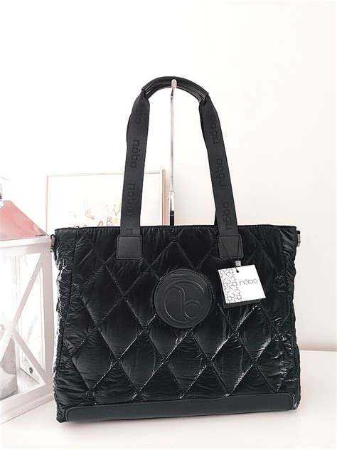 Nobo Torba Shopper Czarna Pikowana NBAG N3150 C020 Bona Fora