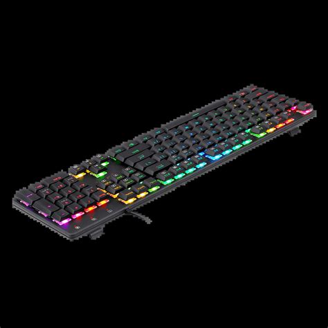 Ultra-thin RGB Mechanical Gaming ridmik keyboard with 104 Keys, Anti ...