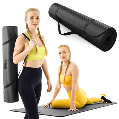 Mata duża do ćwiczeń jogi pilatesu fitness karimata nbr 190x80cm Trex