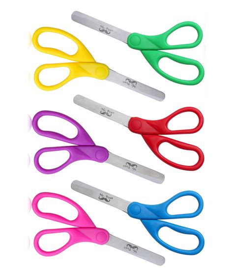 Mr Pen Kids Scissors 6 Pack 5 Inch Colored Toddler