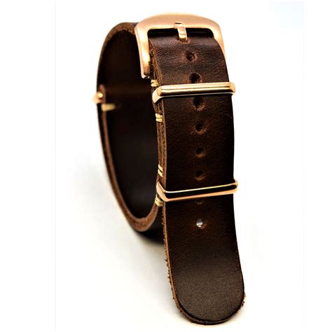 Wrist Band Leather Strap Military Army Style Watch Band - Etsy