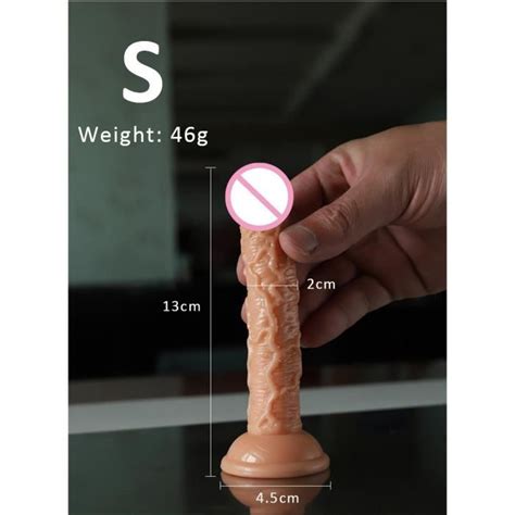 Godemiché marron réaliste avec ventouse pour femme jouet sexuel masturbateur Vaginal et Anal