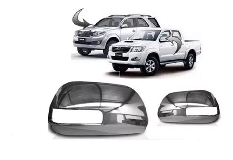 Capa Retrovisor Hilux Cromada Pisca 2013 2014 2015 Direito