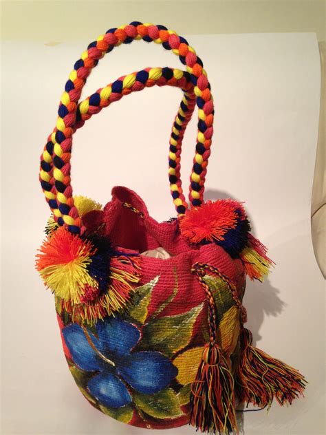 Mochila Wayuu Tejida A Mano Y Pintada A Mano Ideal Con Cualquier Pinta