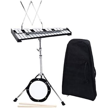 Amazon Percussion 30 Notes Glockenspiel Bell Kit W Practice Pad