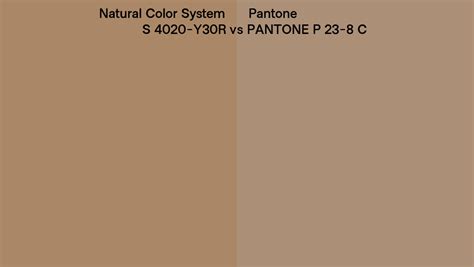 Natural Color System S Y R Vs Pantone P C Side By Side