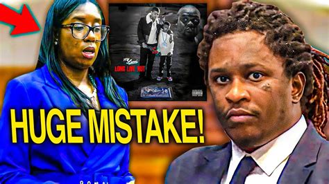 Young Thug Trial Prosecutor Makes Huge Mistake Day 84 Ysl Rico Youtube