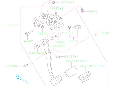 Subaru Crosstrek Brake Light Switch Al Genuine Subaru Part