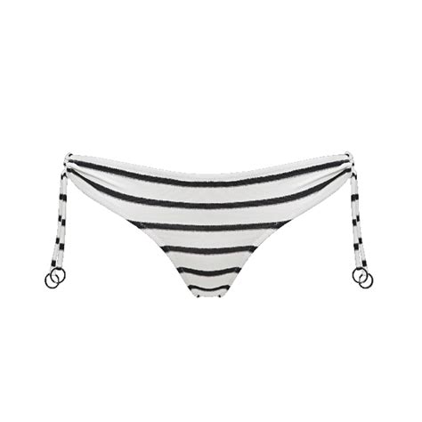 Chantaldessous De Watercult Active Stripe 697 Bikini Slip White Black