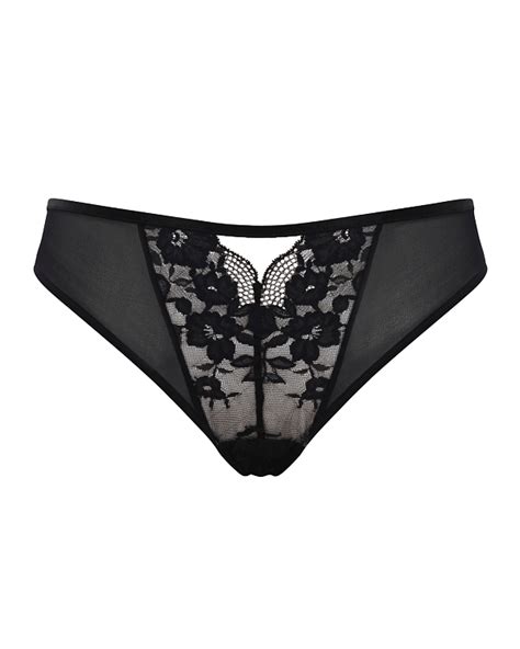 Josephine Thong Black Latte TKD Lingerie