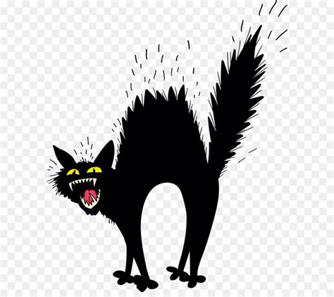 Scary Black Cat Svg