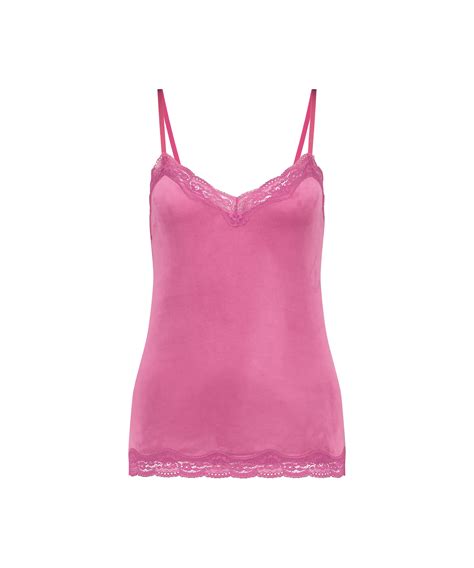 Velours Lace Cami Top For €19 99 Pajama Tops Hunkemöller