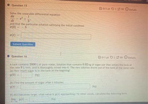 Solved Du Question 15 B0 1 Pt 9399 Details 2 Solve The