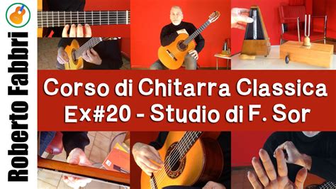 Esercizio 20 Studio Di Fernando Sor Corso Di Chitarra Classica Di