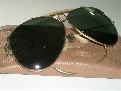 S Vintage B L Ray Ban G Crystal Gold Plated Sh Gem