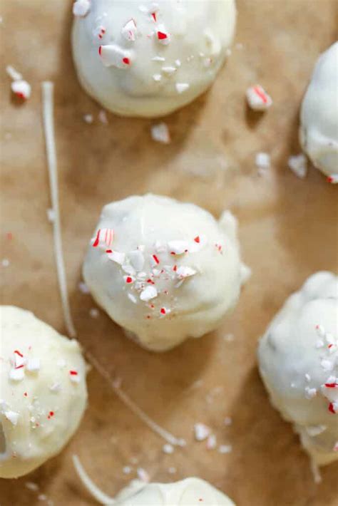 Peppermint Bark Cake Balls Barefeet In The Kitchen