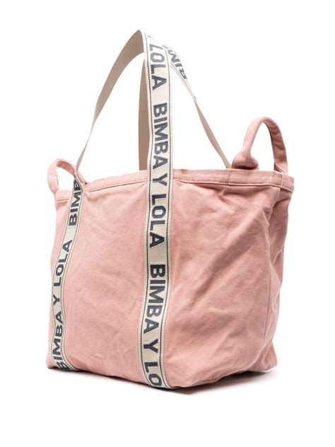 Bimba Y Lola Extra Large Canvas Shopper Bag Farfetch