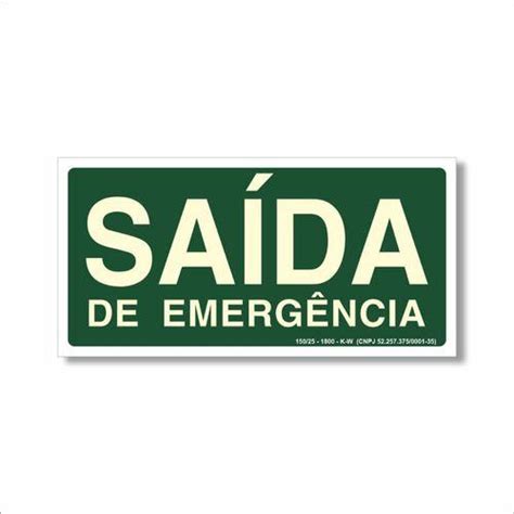 Placa Sinalização S12b Rota De Fuga Saída E Abnt It20 Afonso