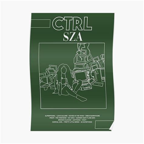 "CTRL - SZA" Poster for Sale by ARTMINDZ | Redbubble