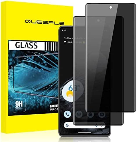 Quesple Google Pixel Pro Privacy Screen Protector Pack Anti Spy