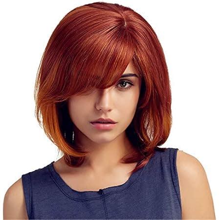 Amazon Mersi Red Wigs For Women Short Bob Hair Wig With