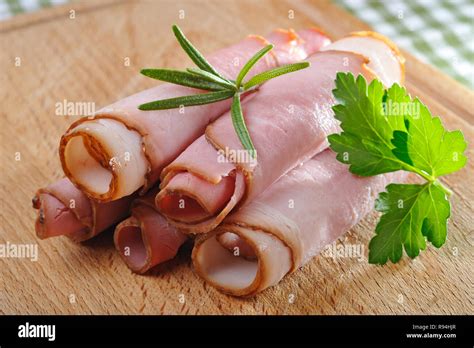 Smoked Italian Ham Stock Photo Alamy