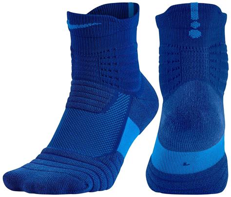 Nike Elite Versatility Mid Quarter Basketball Athletic Socks Blue