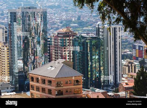 The buildings of downtown La Paz; La Paz, Bolivia Stock Photo - Alamy