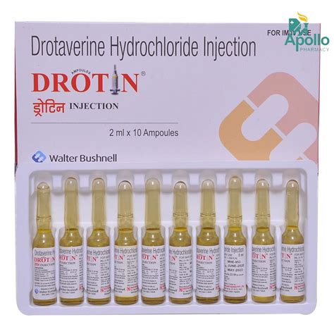 Drotin Mg Injection X Ml Uses Side Effects Price Apollo