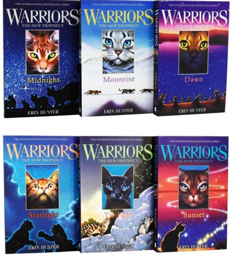 Warrior Cats Series 2 The Prophecy By Erin Hunter 6 Books Set Midnight