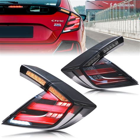 inginuity time LED Tail Lights for Honda Civic 10Th Gen 2016-2021 Type ...