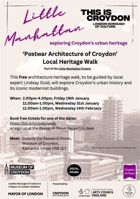 Postwar Architecture Of Croydon Walks 31 January And 14 February Starting