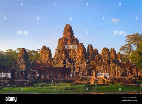 Bayon Temple Located In Angkor Cambodia The Ancient Capital City Of