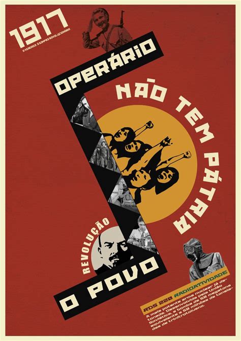 Cartaz Construtivismo Russo Revolução 1917 Design Cristiano Hunning