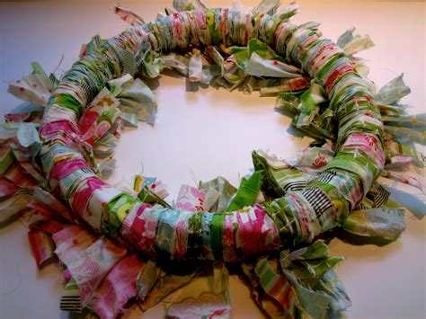 Summer Fabric Rag Wreath Tutorial The Cottage Mama