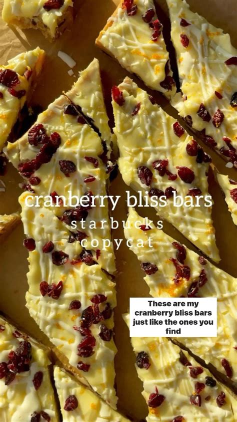 Cranberry Bliss Bars Recipe In 2024 Cranberry Bliss Bars Cranberry Bliss Bars Starbucks