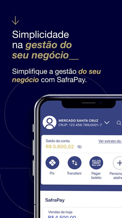 SafraPay máquina pix e conta para Android Download