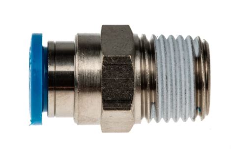 QS 1 4 8 Festo Festo QS Series Straight Threaded Adaptor R 1 4 Male