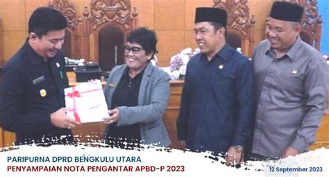 Paripurna DPRD BU Penyampaian Nota Pengantar Perubahan APBD 2023